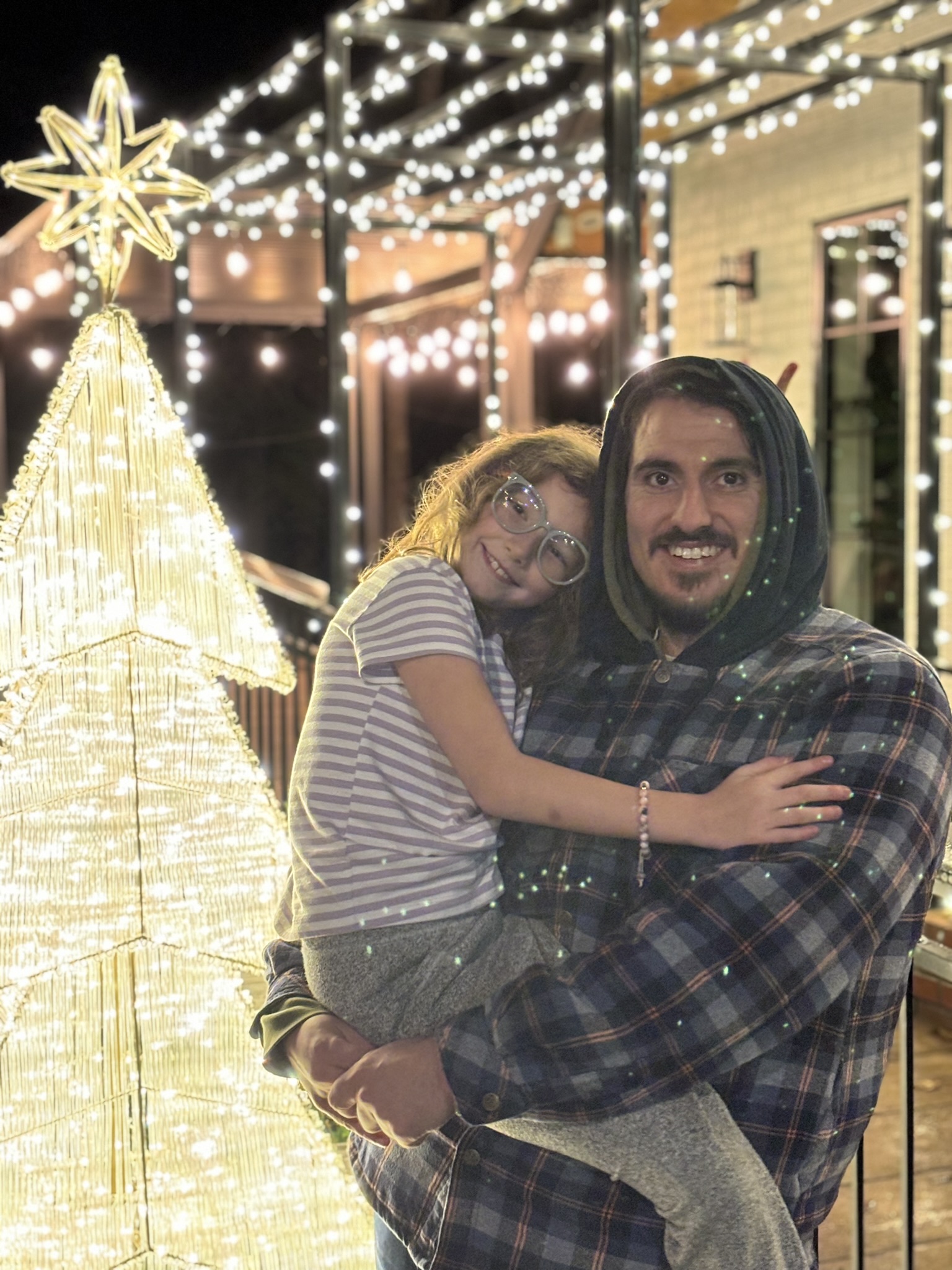 Kyden and JJ on a christmas adventure